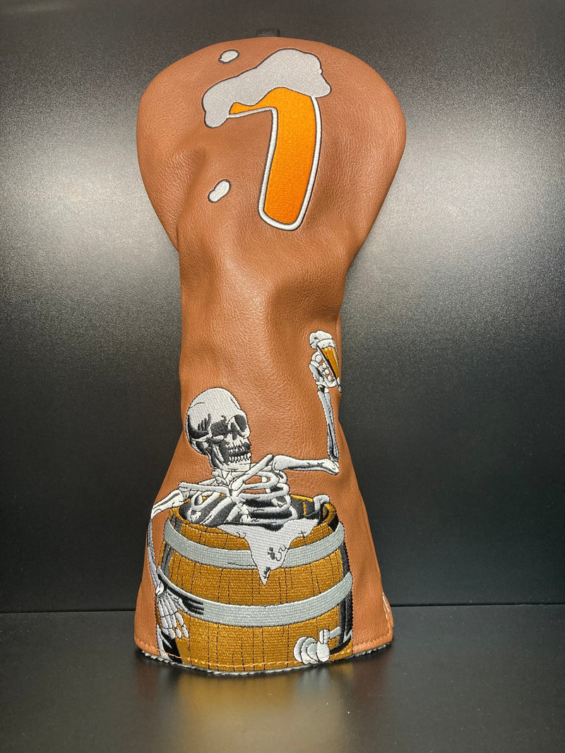 Load image into Gallery viewer, Barrel Drinking Skeleton Magnetic Headcover
