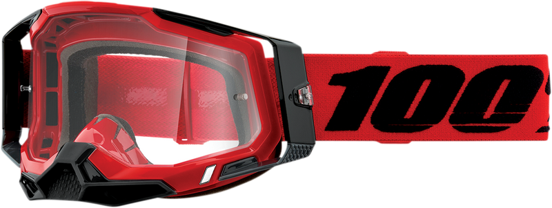 Load image into Gallery viewer, 100% Racecraft 2 Goggles - Red - Clear 50009-00003
