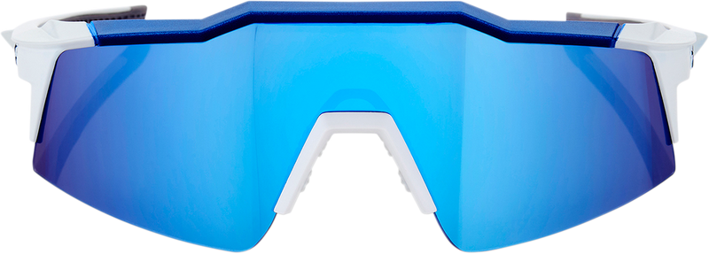 Load image into Gallery viewer, 100% Speedcraft SL Sunglasses - White - Blue Mirror 60008-00003
