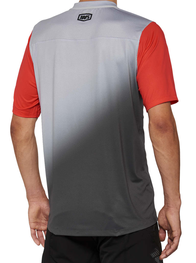 Load image into Gallery viewer, 100% Celium Jersey - Short-Sleeve - Gray/Racer Red - Large 40011-00012
