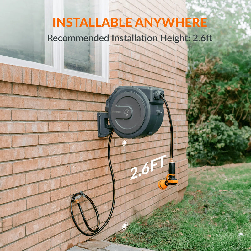 Load image into Gallery viewer, Retractable Garden Hose Reel 62ft-155ft
