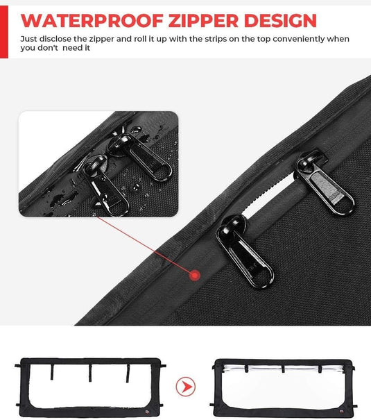 Clear Full Soft Window for Kawasaki Mule2500/3000/Polaris Ranger