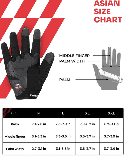Motorcycle Riding Gloves (for Motorcross Dirt Bike ATV UTV)