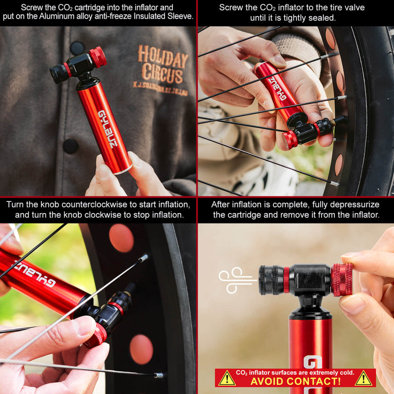 Load image into Gallery viewer, CO2 Bike Tire Inflator
