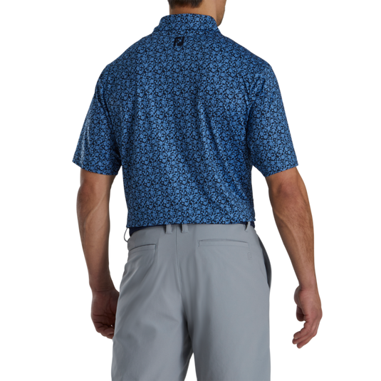 FootJoy Painted Floral Lisle - Self Collar Polo