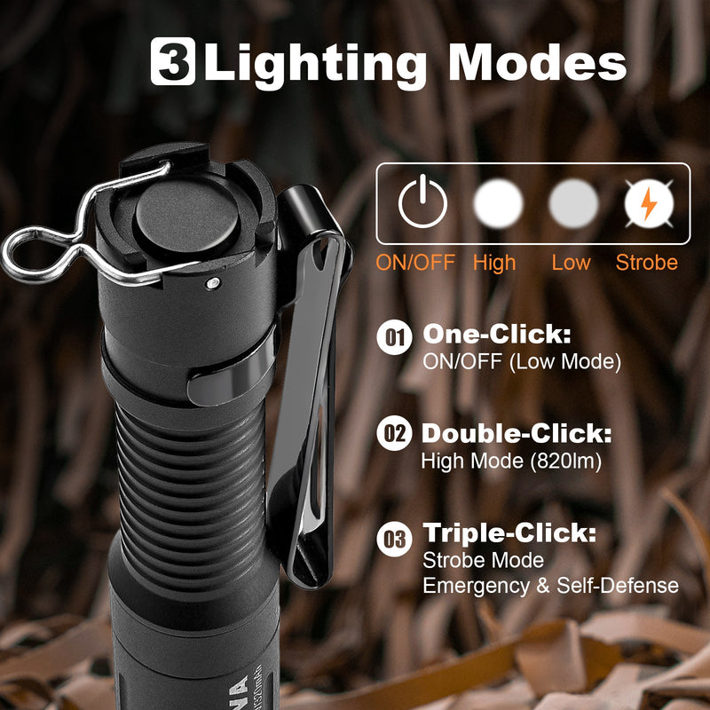 Load image into Gallery viewer, E3R Nova- 820 Lumen Rechargeable Flashlight
