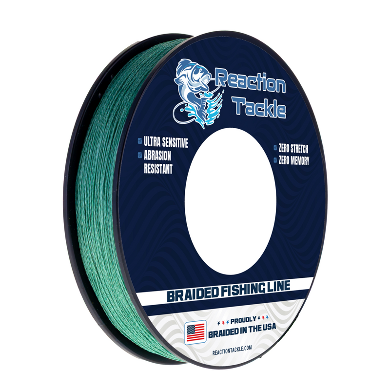 Load image into Gallery viewer, Reaction Tackle BRAIDED IN THE USA Fishing Line - X4
