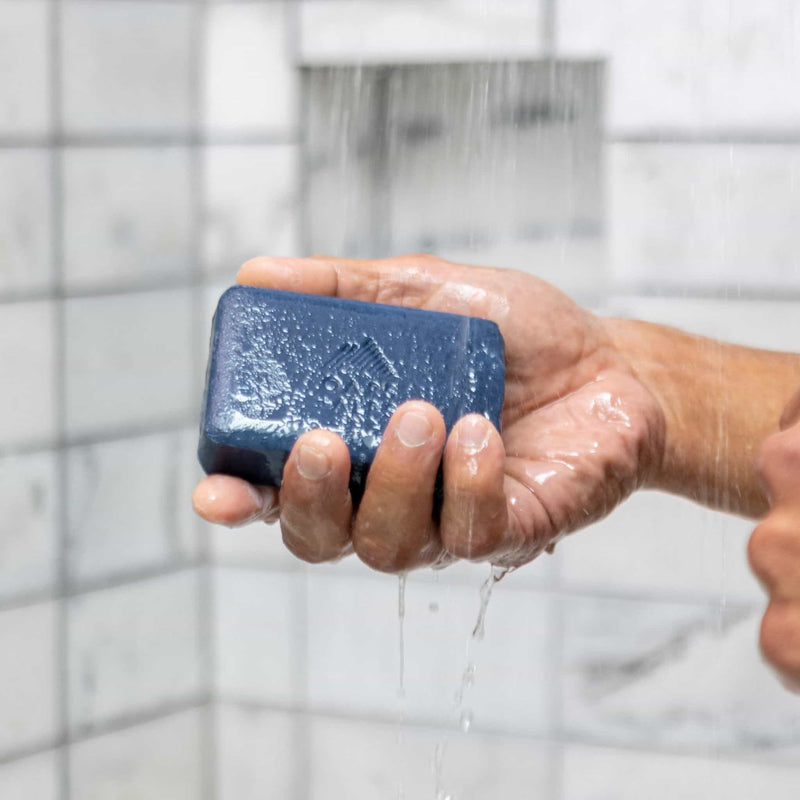 Load image into Gallery viewer, Blue Charcoal Oars Bar Soap
