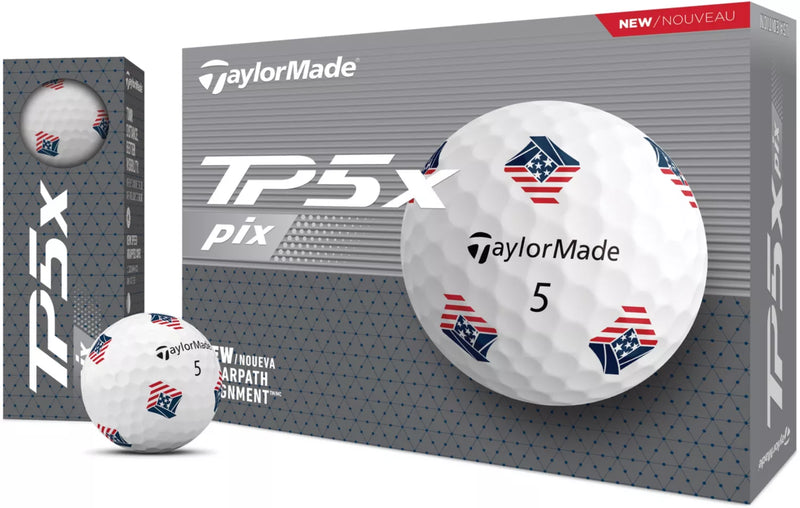 Load image into Gallery viewer, TaylorMade 2024 TP5x pix 3.0 USA Golf Balls
