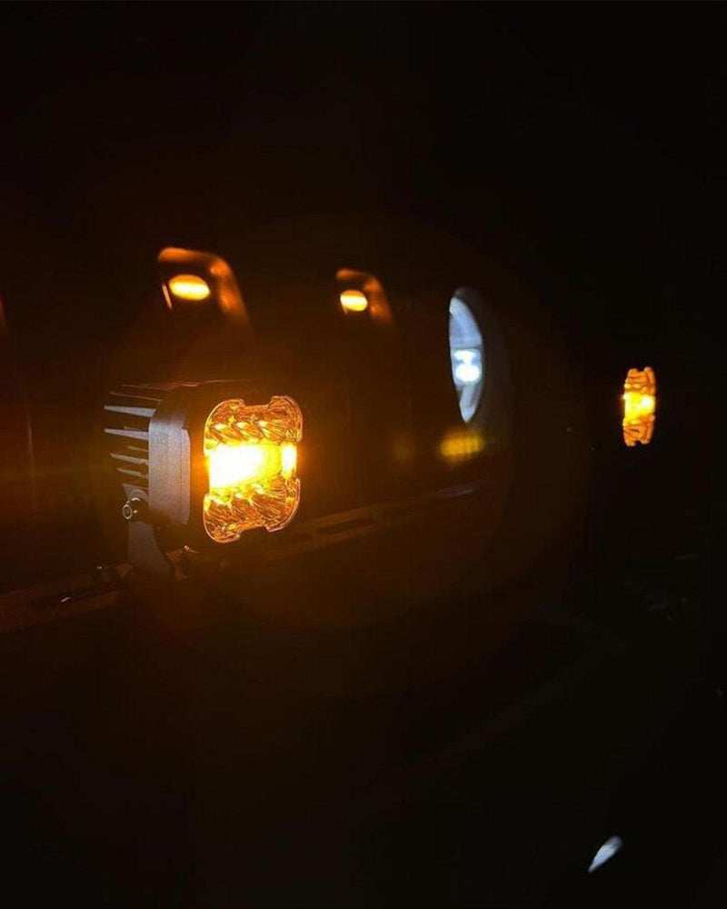 Load image into Gallery viewer, XP-ULTRA Series 3 INCH 96W 9600LM LED PODS 6 MODES WHITE AMBER FLASHING LED DRIVING LIGHTS
