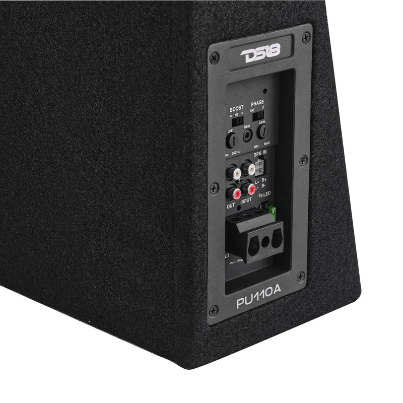 Load image into Gallery viewer, 10” Amplified Shallow Subwoofer Enclosure for Pickup Trucks
