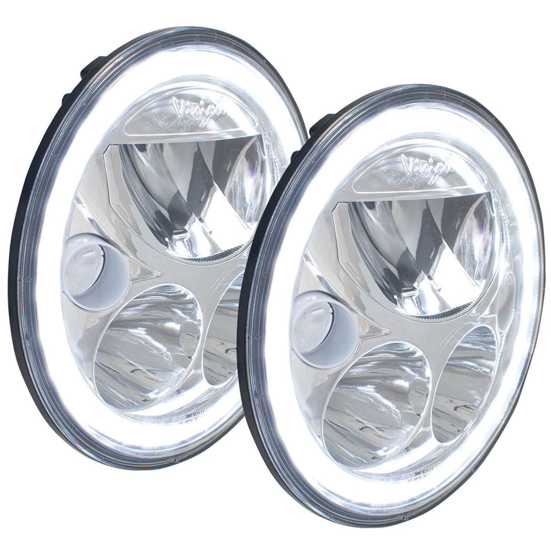Load image into Gallery viewer, 7" VX Series LED Headlight Kit - Chrome | White Halo
