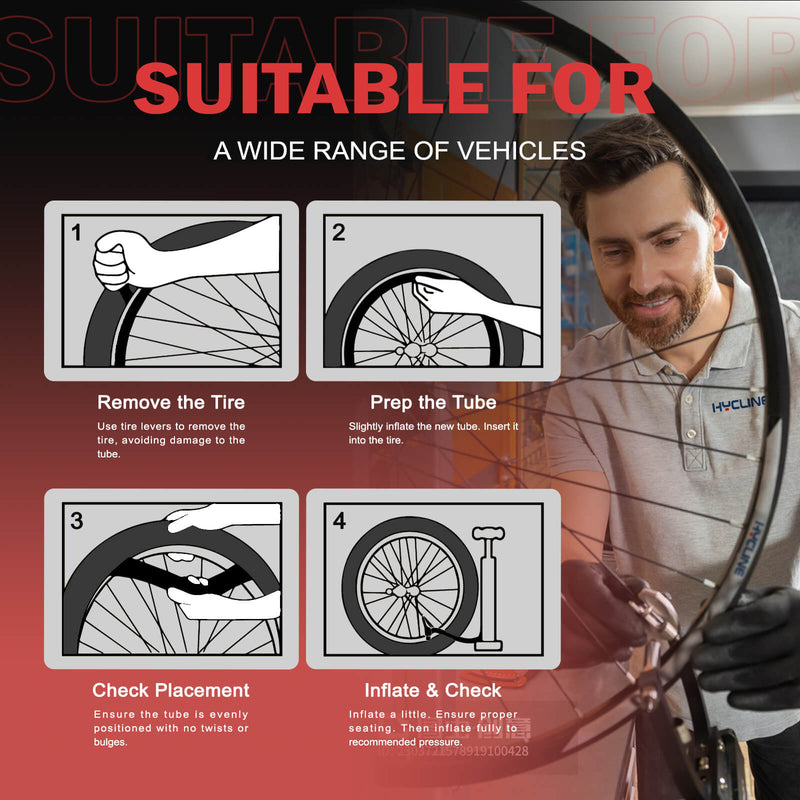 Load image into Gallery viewer, Hycline Bike Inner Tube 14“-29”
