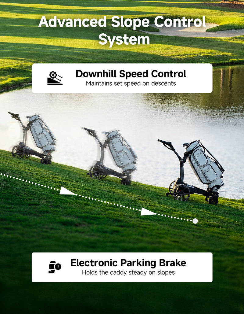 Load image into Gallery viewer, KEMIMOTO ApexR Electric Golf Push Cart with Remote Control, 36 Hole
