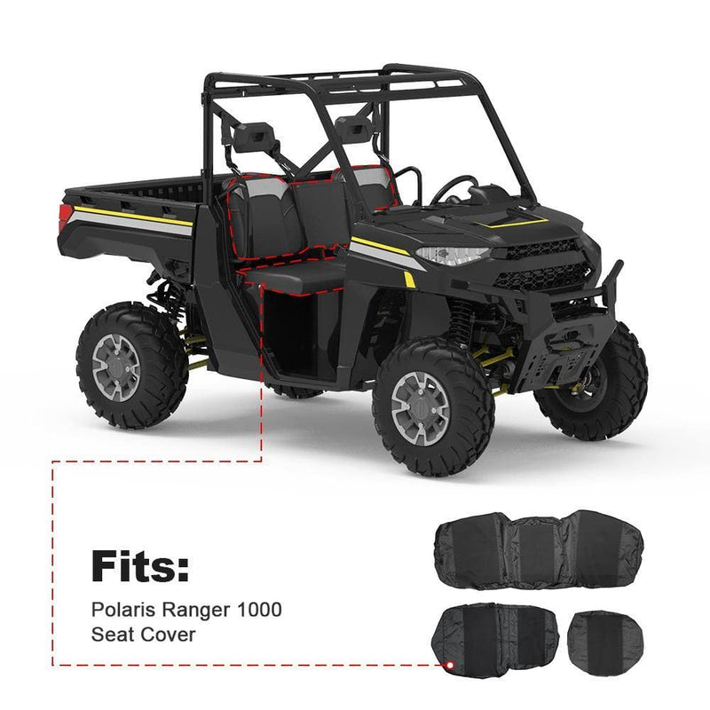 Load image into Gallery viewer, UTV Waterproof Seat Cover for Polaris Ranger XP 1000/ Crew (3 Pcs)
