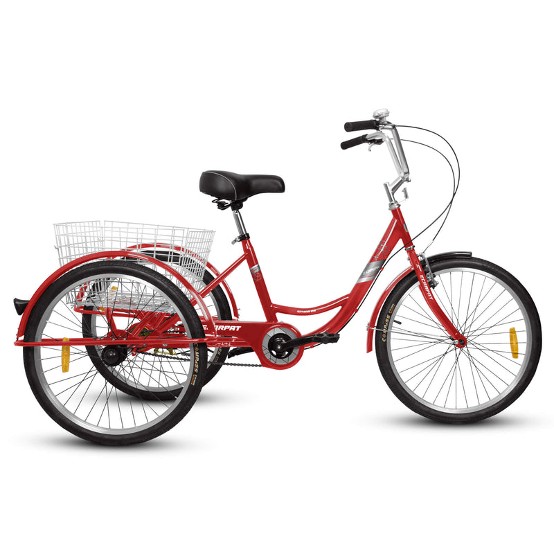 Load image into Gallery viewer, Ecarpat 24“ Single-Speed Adult Tricycle

