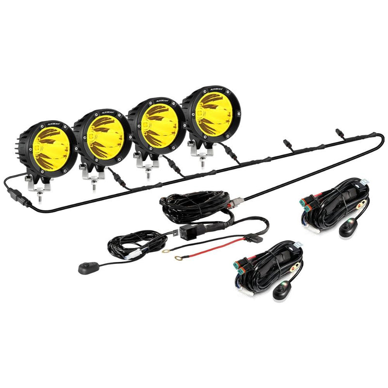 Load image into Gallery viewer, C4 Series | 4 Inch 100W Spot Round LED Pods Amber LED Driving Lights
