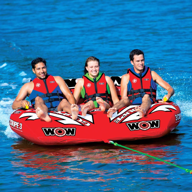 Load image into Gallery viewer, WOW Sports 3 Person Coupe Cockpit Towable Water Tube For Pool and Lake (15-1040)
