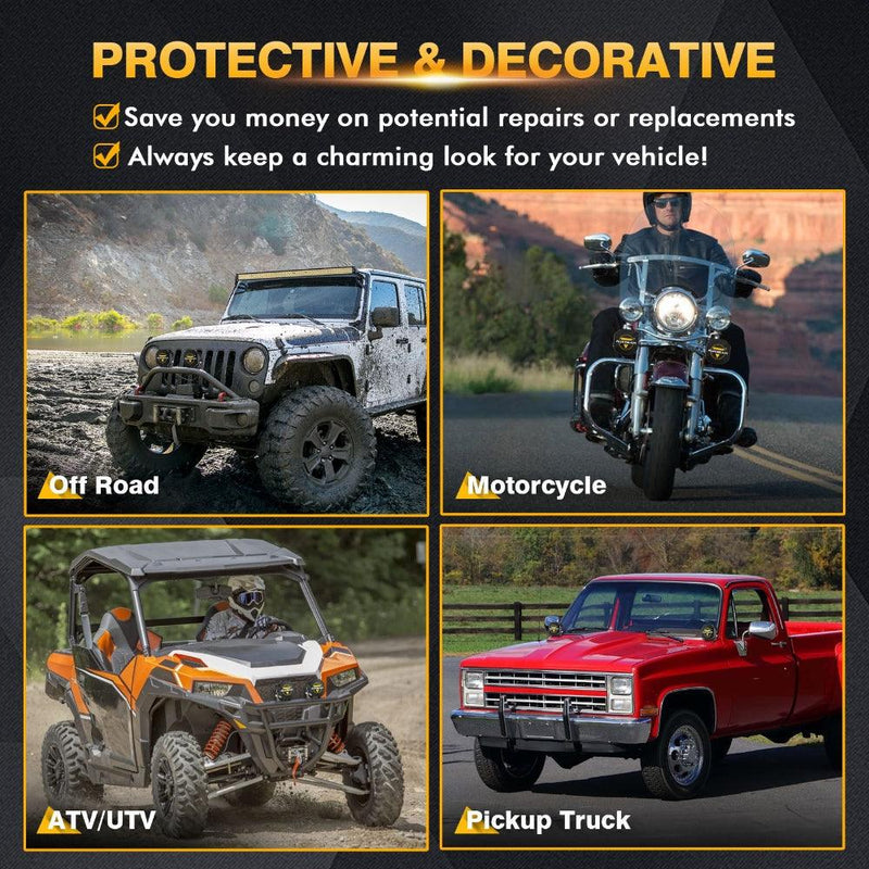 Load image into Gallery viewer, 3 Inch LED Driving Light Black Cover Light Shield Cover
