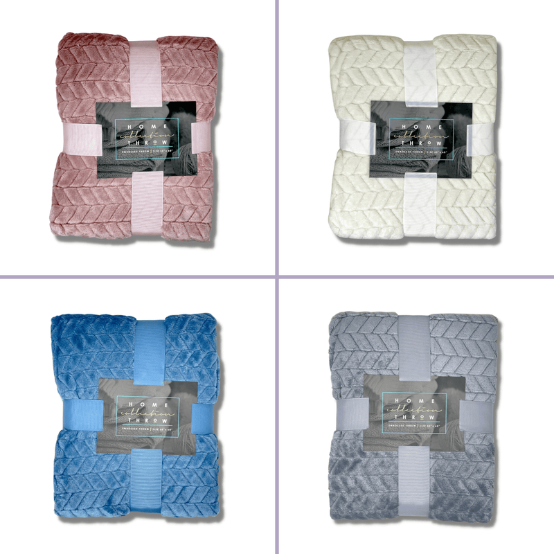 Load image into Gallery viewer, Home Collection Embossed Throw

