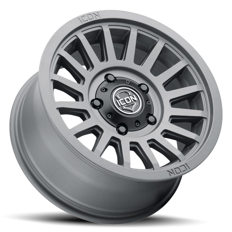 Load image into Gallery viewer, ICON Recon SLX 17x8.5 6x135 6mm Offset 5in BS 87.1mm Bore Charcoal Wheel
