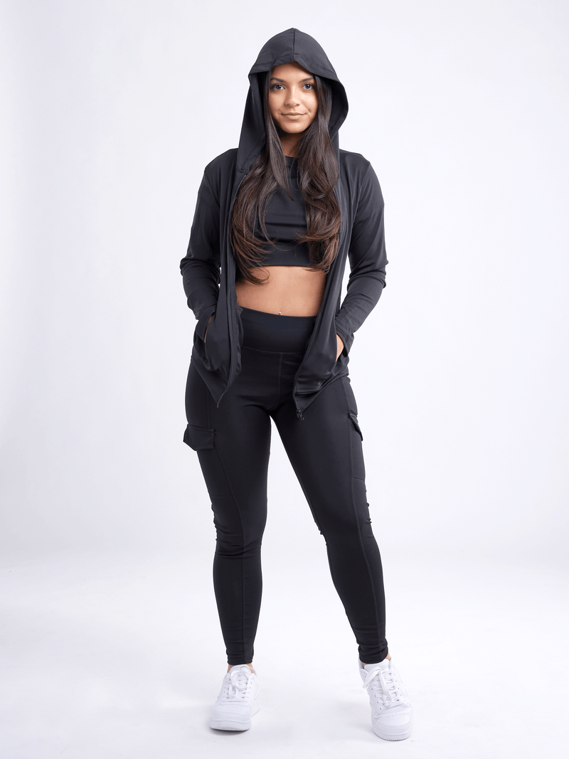 Load image into Gallery viewer, JupiterGear Athletic Fitted Zip-Up Hoodie Jacket with Pockets
