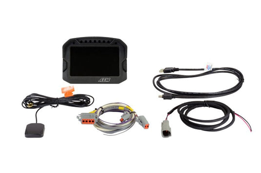 AEM CD-5LG Carbon Logging Digital Dash Display w/ Internal 10Hz GPS & Antenna 30-5603