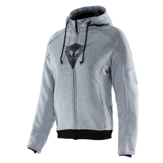 Dainese Daemon-X Safety Hoodie Full Zip Womens Grey-Melange Size - 40