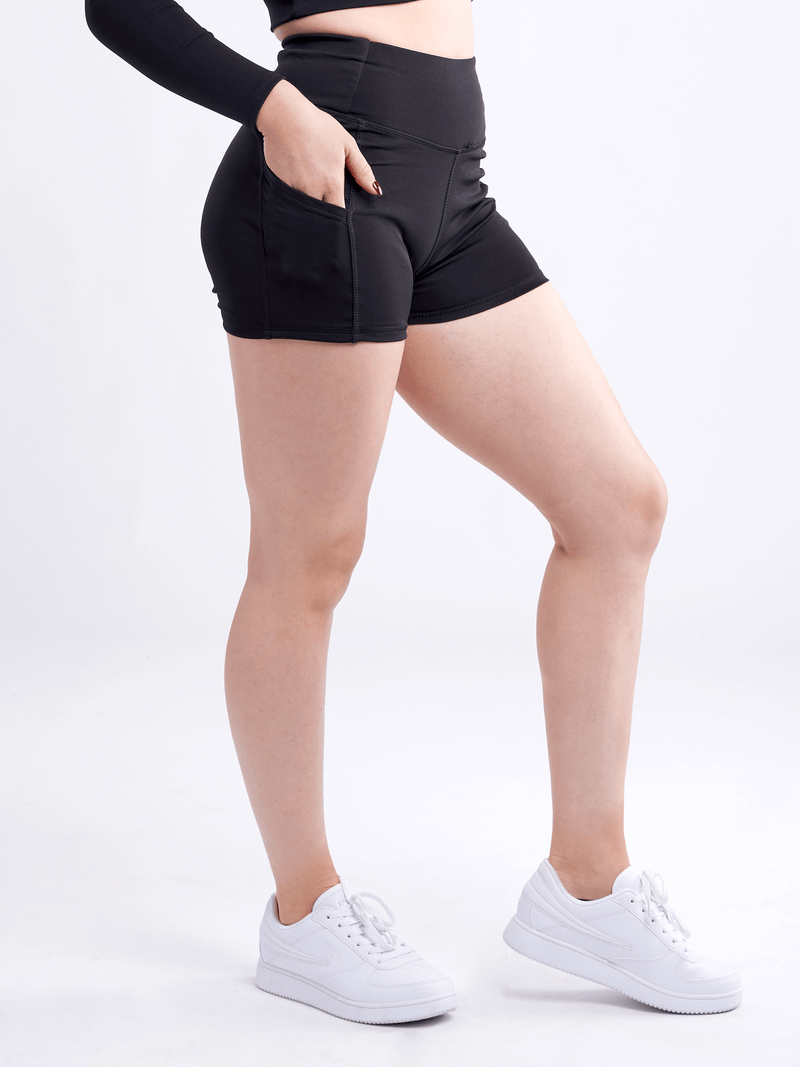 Load image into Gallery viewer, JupiterGear High-Waisted Athletic Shorts with Side Pockets
