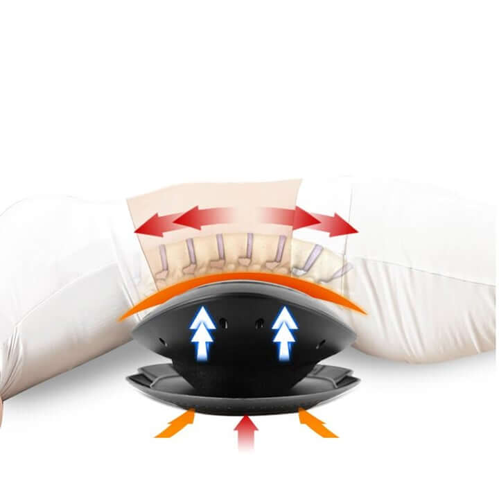 Load image into Gallery viewer, Bella2Bello Wilton Professional Lower Back Stretcher &amp; Massager with Heat Function (Black) US-10374
