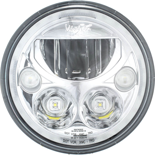 Single 7" Round VX Headlight (with Low-High-Halo)
