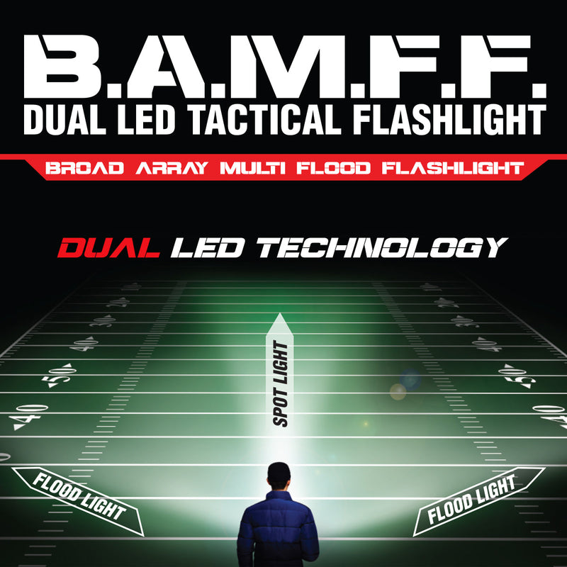 Load image into Gallery viewer, B.A.M.F.F. 8.0 - 800 Lumen Dual LED Flashlight
