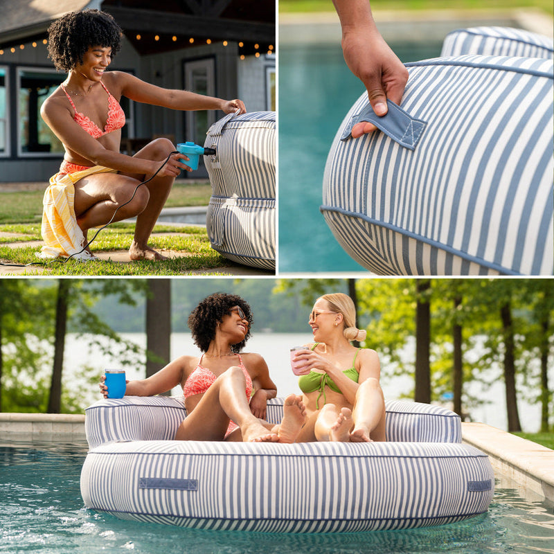 Load image into Gallery viewer, Dryside® Island Inflatable Pool Float
