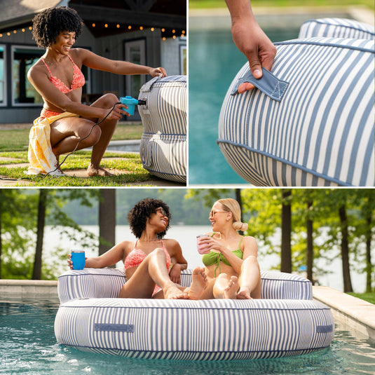 Dryside® Island Inflatable Pool Float
