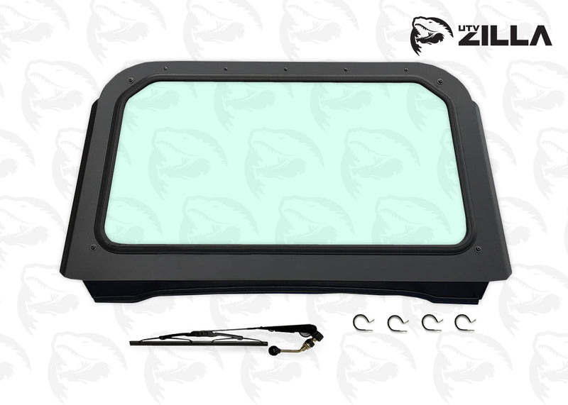 Load image into Gallery viewer, Black RZR 570, 800, XP900  Full Glass Windshield with Wiper
