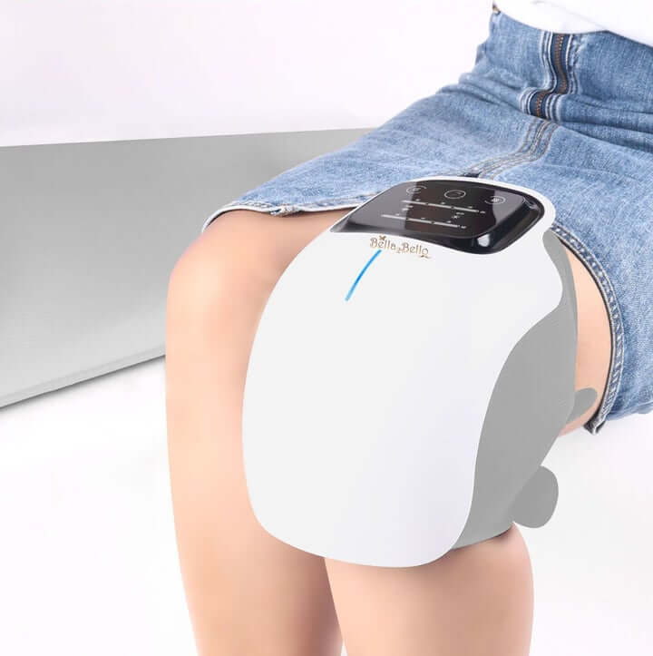 Load image into Gallery viewer, Bella2Bello Hertz Electric Heated Vibrating Knee Massager (White) 10388
