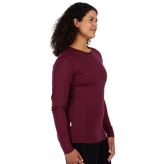 Lightweight Women's Wool Crew Top - 100% Merino Wool