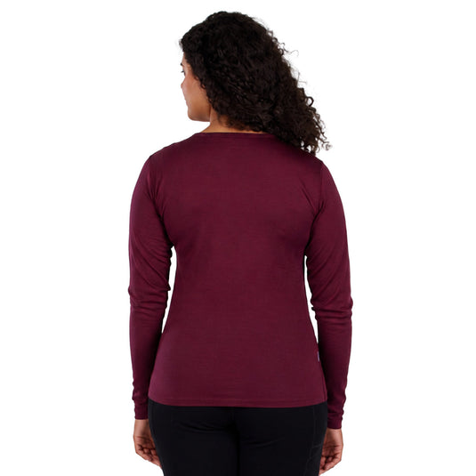 Lightweight Women's Wool Crew Top - 100% Merino Wool