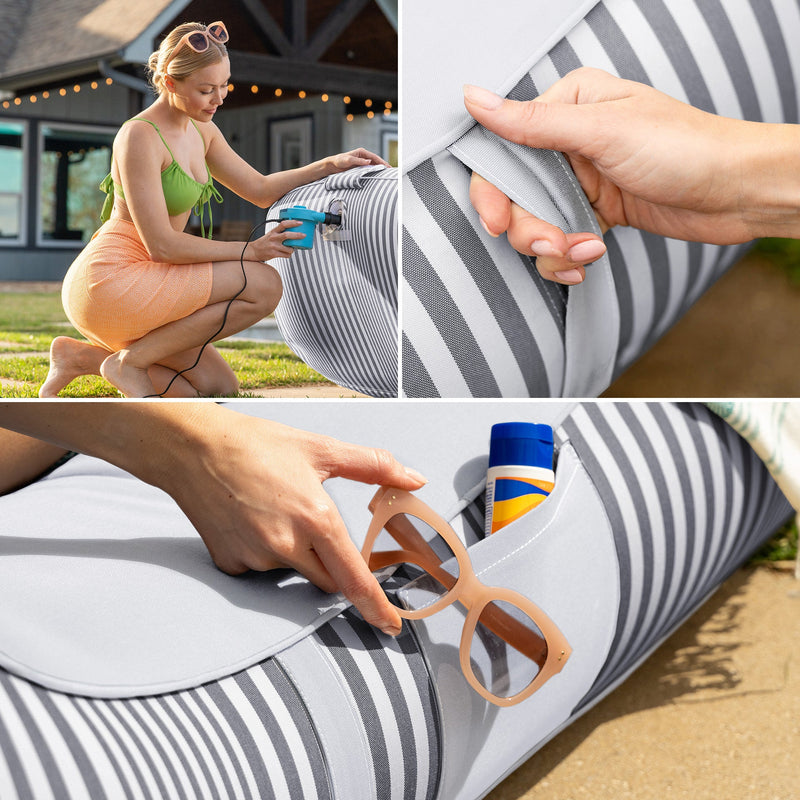Load image into Gallery viewer, Dryside® Lounger Inflatable Pool Float
