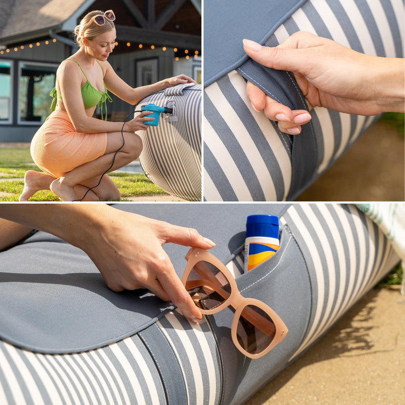 Load image into Gallery viewer, Dryside® Lounger Inflatable Pool Float
