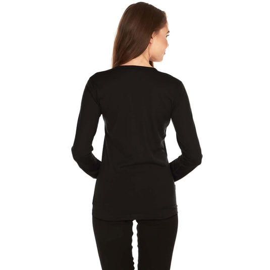 Lightweight Women's Wool Crew Top - 100% Merino Wool