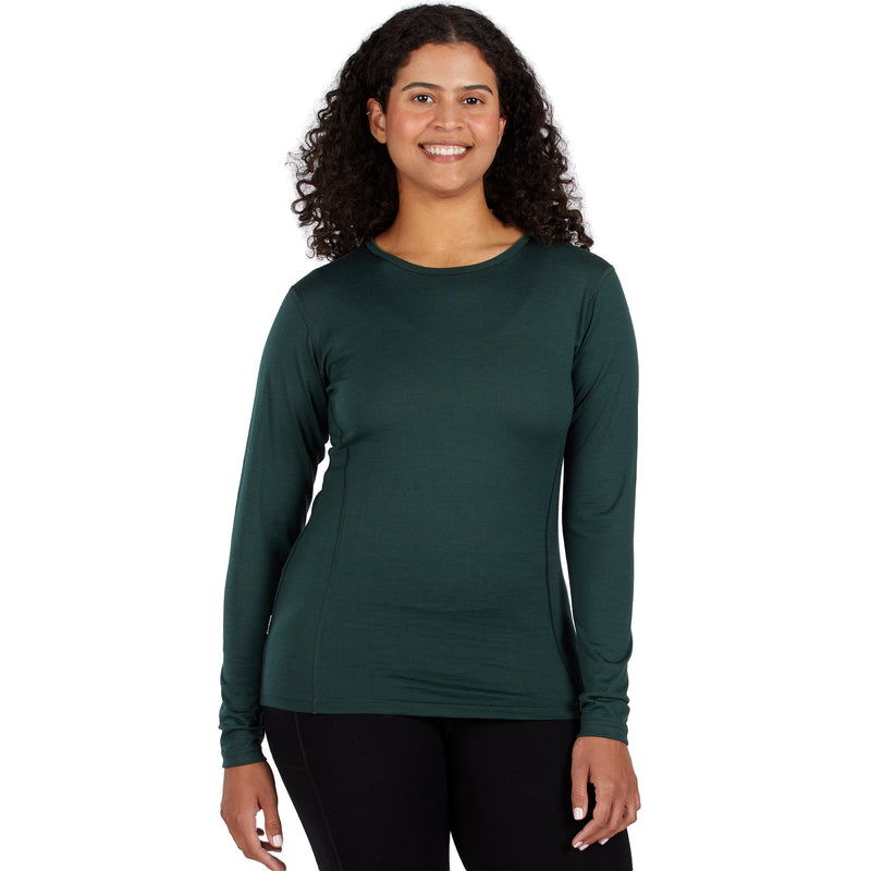Load image into Gallery viewer, Lightweight Women's Wool Crew Top - 100% Merino Wool
