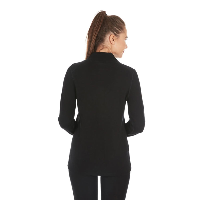 Load image into Gallery viewer, Women's Heavyweight Wool Full-Zip Sweater Top - 100% Merino Wool
