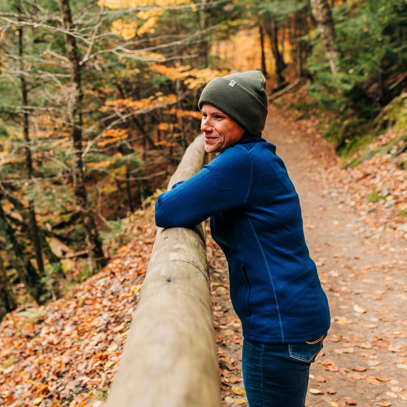 Load image into Gallery viewer, Women's Heavyweight Wool Full-Zip Sweater Top - 100% Merino Wool

