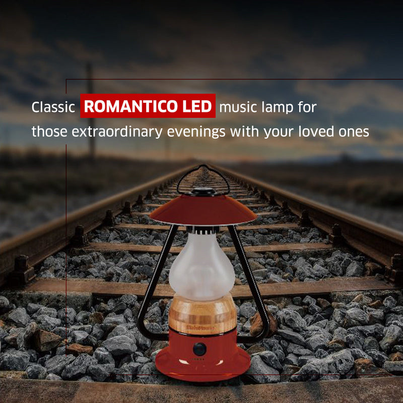 Load image into Gallery viewer, TRU De-LIGHT ROMANTICO LED All-in-One Lamp, Rechargeable, Bluetooth Music Speaker - FIRE RED / YELLOW / AUQA BLUE / GREEN / BLACK

