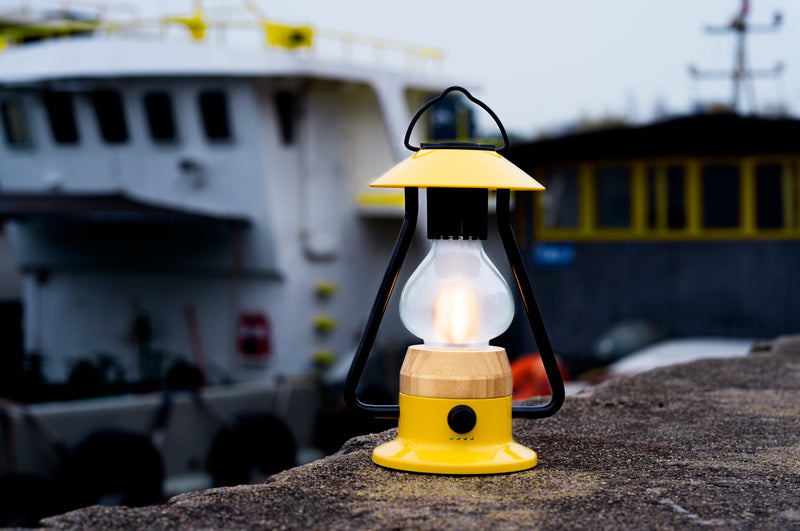Load image into Gallery viewer, TRU De-LIGHT ROMANTICO LED All-in-One Lamp, Rechargeable, Bluetooth Music Speaker - FIRE RED / YELLOW / AUQA BLUE / GREEN / BLACK
