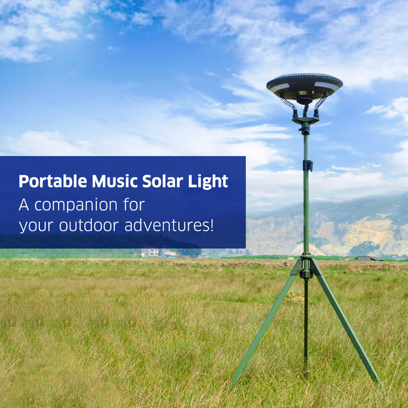 Load image into Gallery viewer, TRU De-LIGHT | Multipurpose Singing Music Solar LED Light | Garden, Camping Portable Light, Strong Bluetooth Speaker | Main Light + 3 Independent Detachable Multi Mode Lights
