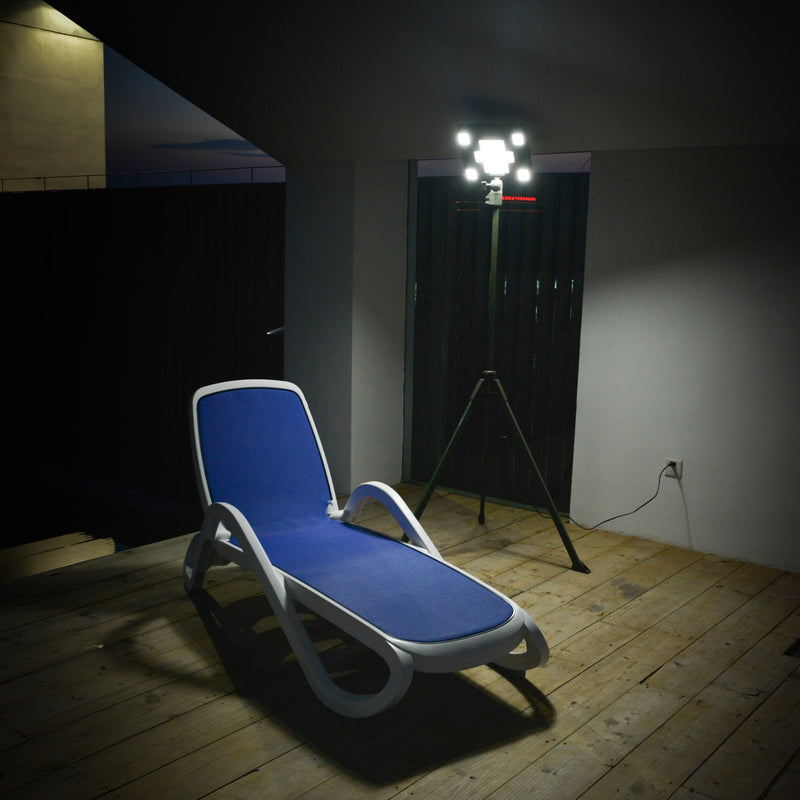 Load image into Gallery viewer, TRU De-LIGHT WHITENIGHT Multipurpose Solar / AC / DC - Garden, Camping Main Light + 3 Independent Detachable Multi Mode Side Lights / Tripod + Carrying Bag
