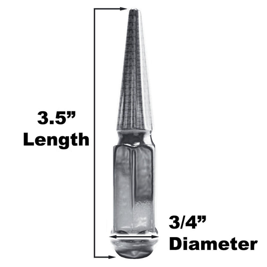 4pc 3.5in Spike Lug Nuts