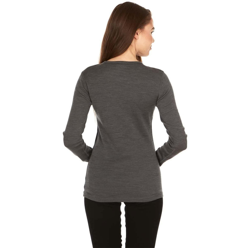 Load image into Gallery viewer, Midweight Women's Wool Crew Top -  100% Merino Wool
